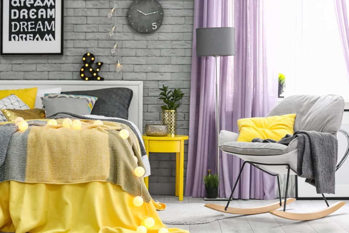 Chambre avec des couleurs paisibles