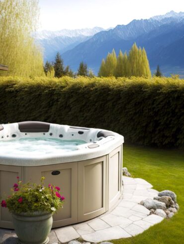 installation jacuzzi jardin