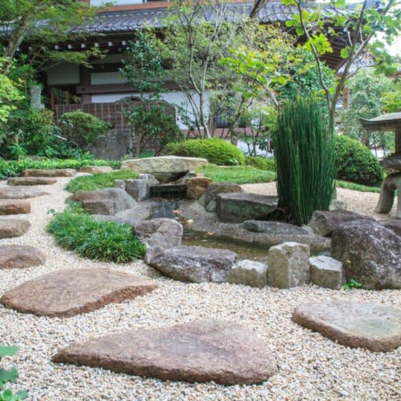 jardin en pierre