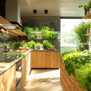 Les cuisines vertes : une touche de nature dans votre intérieur