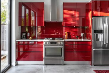 Redynamisez votre cuisine : l’impact audacieux du rouge