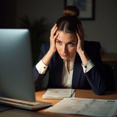Une personne analysant ses finances personnelles